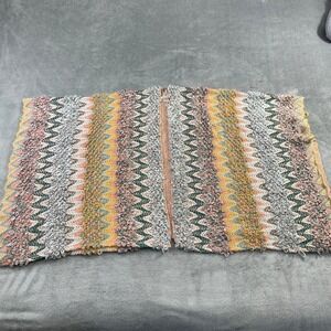 Mudd Chevron Wrap Sweater Textured Kimono Poncho Open Front Boho OS